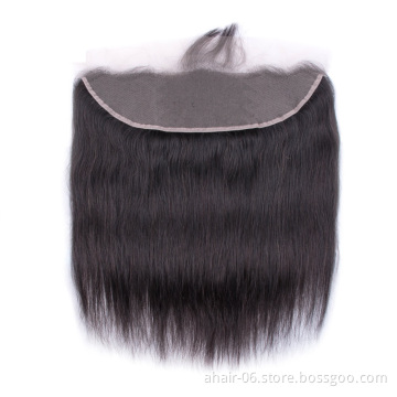Transparent Swiss Lace Frontal 8"-20" Virgin Hair Free Part Lace 13x4 Natural Color China Suppliers
